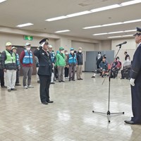 東郷町消防団年末夜警出発式
