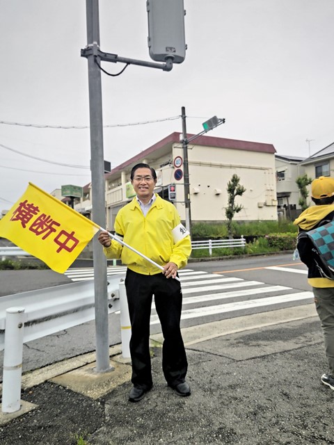 交通事故死ゼロの日 通勤通学支援活動