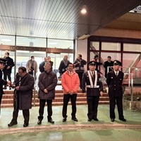 東郷町消防団年末特別警戒出発式