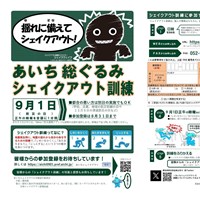 9/1あいち総ぐるみシェイクアウト訓練