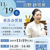 日野紗里亜衆議院議 臨時国会初の質疑応答
