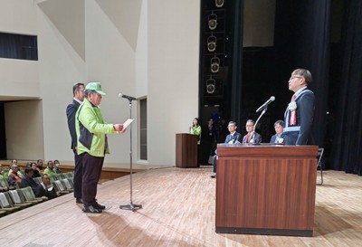 交通安全・防犯・防災年末夜警合同出発式