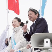 榛葉幹事長 3度目の応援!！