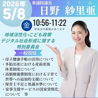 日野さりあ衆議院議員 特別委員会一般質疑