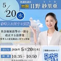 日野さりあ衆議院議員 社会福祉法等質疑