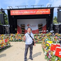 アジア競技大会採火式(名古屋城二の丸)